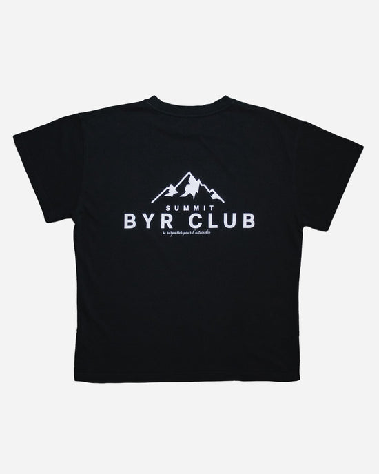 T-shirt lourd SUMMIT BYR CLUB - Noir profond - BYR T-shirt SUMMIT BYR CLUB